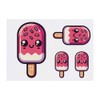 4 x 'Kawaii Ice Lolly' Temporary Tattoos - Water Resistant,