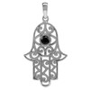 Silvershake Colgante De Mano De Fátima Con Ojo Malvado De