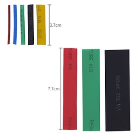 DBOO 164 Pieces Heat Shrink Tubing - Electrical Cable Shrink Cable Kit 2:1 Electric Insulation Heat Shrink Wrap Cable Sleeve 5 Colors in 8 Sizes