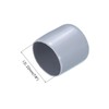 sourcing map 15pcs Rubber End Caps 22mm(7/8") ID PVC Vinyl