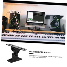 KOMBIUDA Adjustable Speaker Wall Mount Bracket for Bookshelf Speakers Heavy Duty Design Enhanced Stability for Living Room and Bedroom Use