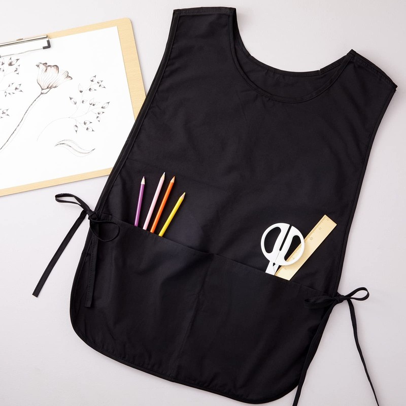 Cobbler Aprons with Pockets, Unisex Work Smocks (3 Pack, 19