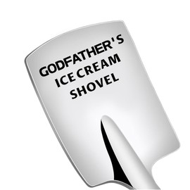 Godfather Gift Spoon from Godchild Godson, Godfather Proposal Gifts for Goddaddy Goddad Thank You Gift for Men Godfather Ice Cream Shovel Scoop Gifts for God Father