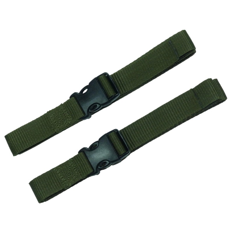Webbing Strap with Quick Release Buckle, Pack of 2 (Olive