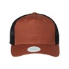 Legacy Five-Panel Trucker Cap, Adjustable, Copper Slub-Black