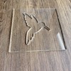 Humming Bird Router Template, Clear Acrylic Template, Router Inlay Template,