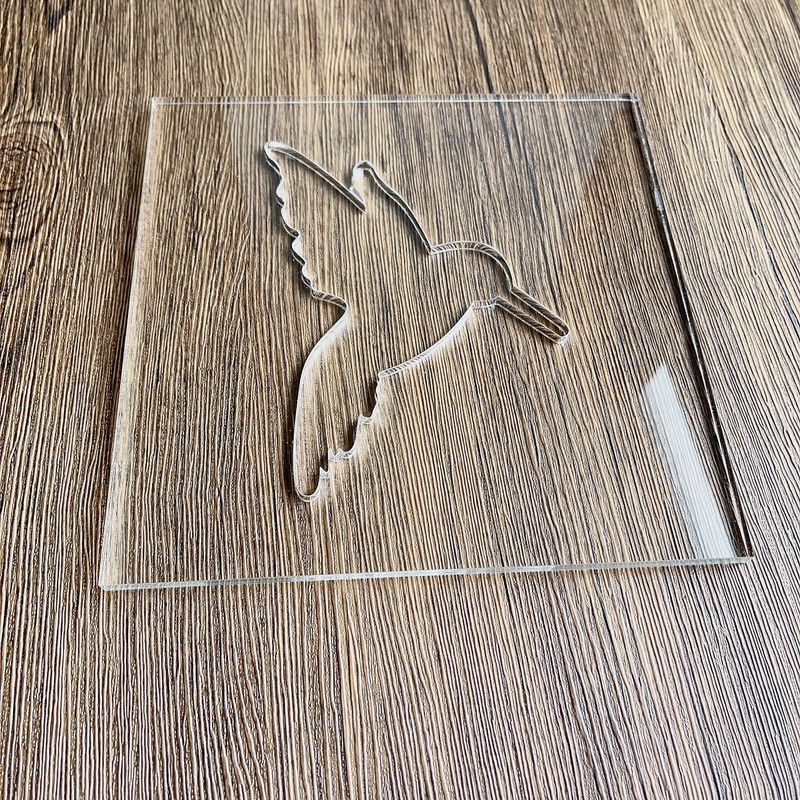 Humming Bird Router Template, Clear Acrylic Template, Router Inlay Template,