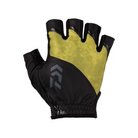Daiwa DG-2123 Ice Dry R Padded Gloves, 5-Piece Cut, Bottom Lime, M