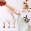 WADY 3PCS Interactive Feather Ball Toy for Cats - Bouncy