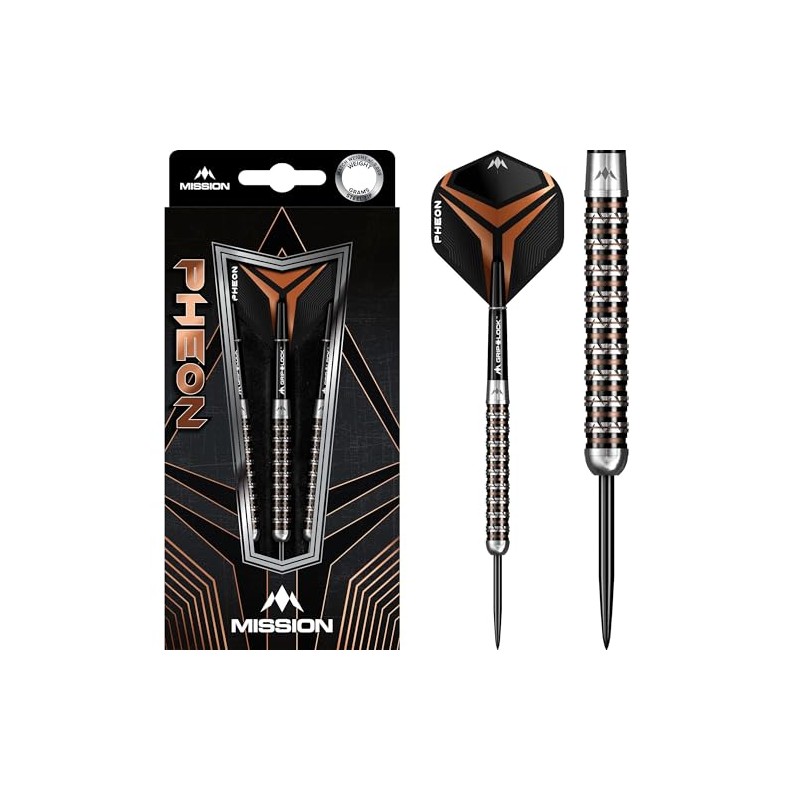 Mission Darts Pheon | Darts Set with Premium 90% Tungsten
