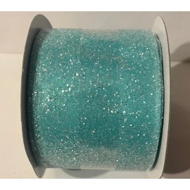 Celebrate It 2 1/2” x  20 Ft wired edge. Light Blue Ribbon For Spring Easter Baby Boy