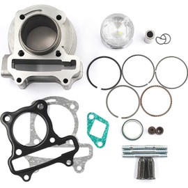 50 mm Cylinder Kits for GY6 49CC 50CC 139QMB Engine, Upgrade GY6 100cc Big Bore Rebuilt Cylinder Kits 4 Hub Motor for Moped Scooter ATV Go Kart.