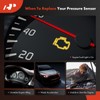 A-Premium Fuel Rail Pressure Sensor [3 Pins] Compatible with Mitsubishi