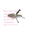 White Single Bulb Light Cord C7 Accessory Cord for Christmas