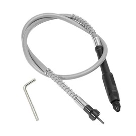 Eyech Flex Shaft Adapter Attachment Flexible Drill Shaft Extension keyless Chuck for Dremel and Compatible Rotary Grinder Tool with Wrench - 3.2mm/1/8”