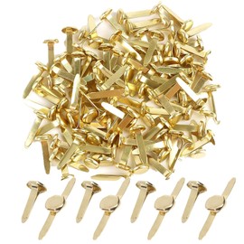 150Pcs Split Pins, 8x19mm Round Head Mini Brass Brads Paper Fasteners, Multi-Purpose Butterfly Pin Metal Split Pins Craft for DIY Crafts, Scrapbooks, Cards & Photo Walls