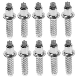 KICHOUSE 10pcs Metal Tungsten Steel Tips for Hiking Sticks Replacement Cane Cap for Trekking Poles