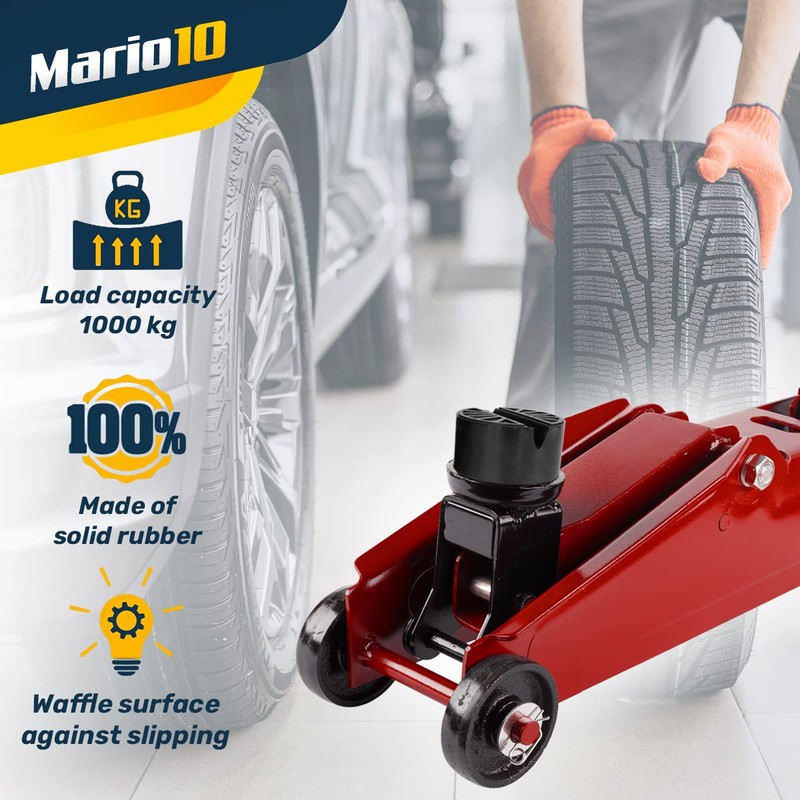 Mario10 Type A Trolley Jack Rubber Pad Car Lift Trolley