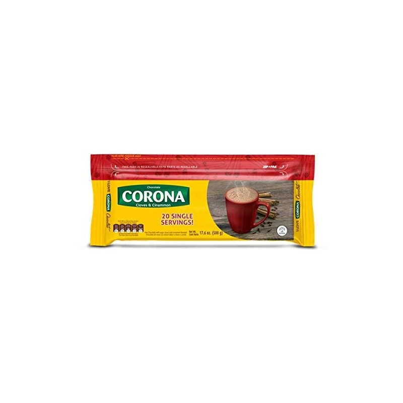 Corona - Cinnamon & Cloves Chocolate Bars - Resealable -
