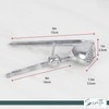 Metal Garlic Press 6 Inches Long Garlic Crusher with Skin