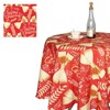 Round Christmas Table Cloth Wipe Clean Tablecloths Rectangular Water Resistant