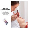 Healvian 6 Paar künstliche Wimpern mit Glitter Exstension Bunte Wimpern