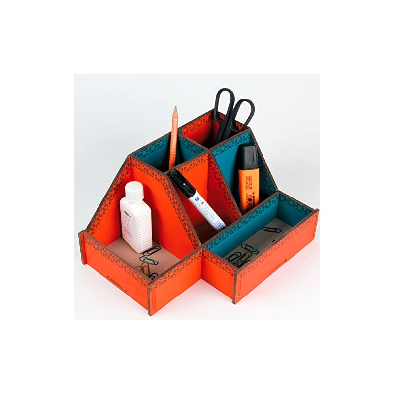 Desk Organiser "Toolbox" Pen Tray Letter Tray Box Folder