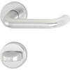 Hoppe Paris 3280546 Door Handle Set with WC Escutcheon, Anodised