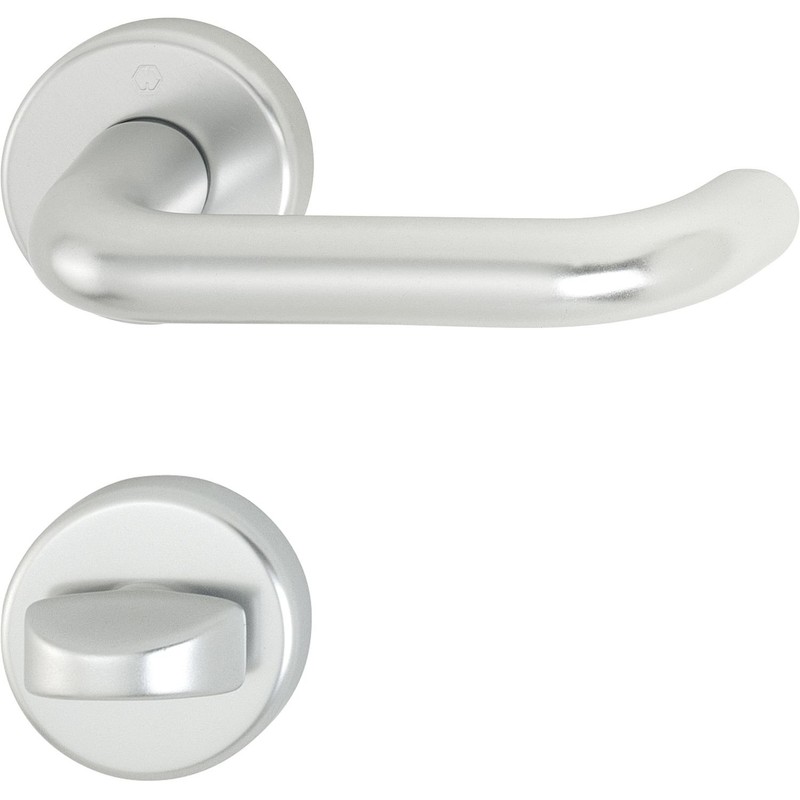 Hoppe Paris 3280546 Door Handle Set with WC Escutcheon, Anodised