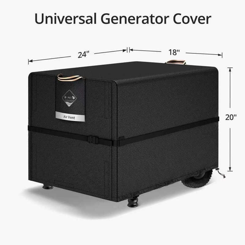 QH.HOME Waterproof Generator Cover 24x18x20 inch ,900D Heavy Duty Oxford