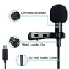 NewTH USB Mikrofon PC Omnidirektionaler Kondensator Lavalier Clip on Mic