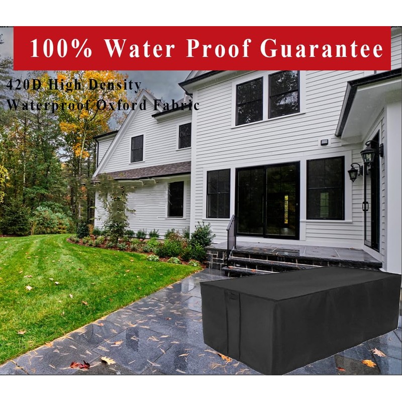 Youlvy Fire Pit Cover Rectangular 48 Inch,Propane Gas Fire Pit