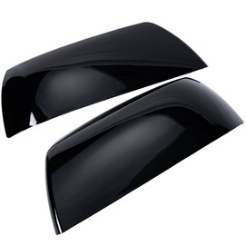 Rldym Rear View Mirror Cover Cap Left Driver & Right Passenger Side 87945-0C020 for Toyota Tundra Sequoia 2007-2021 Mirror Cap Cover Replace 879150C040, 879450C020, Gloss Black, 1 Pair