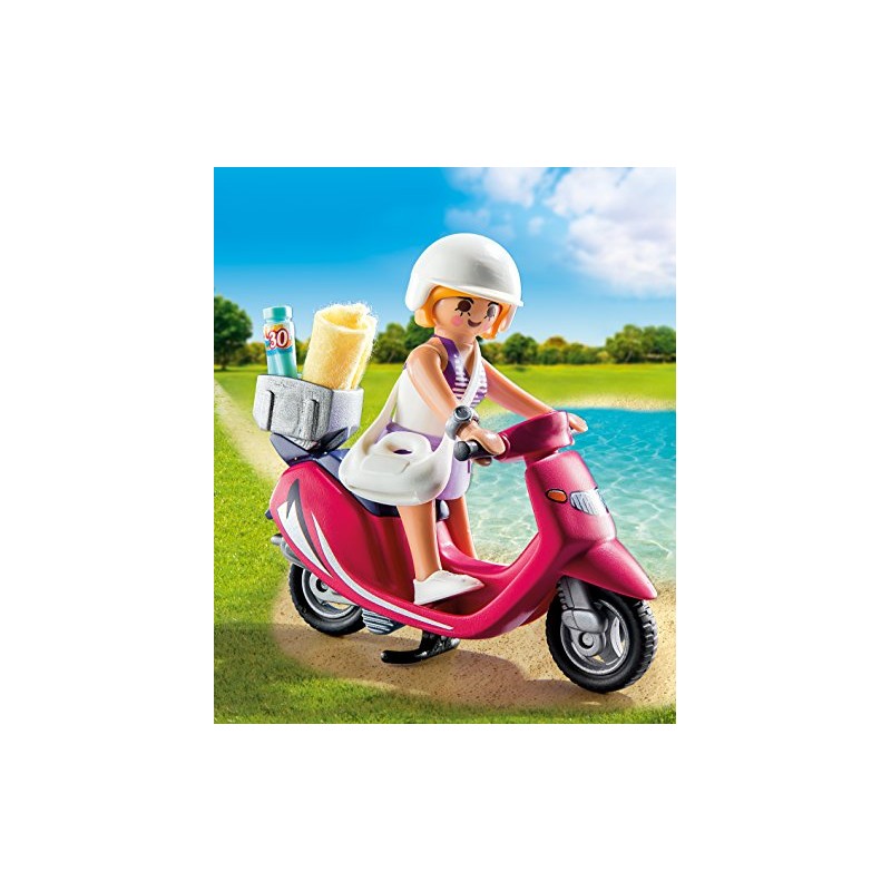 PLAYMOBIL Beachgoer with Scooter Building Set