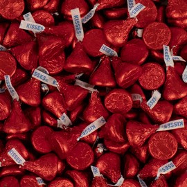 416pcs Red Kisses Candy Milk Chocolate (4.16lbs - approx. 416 pcs)