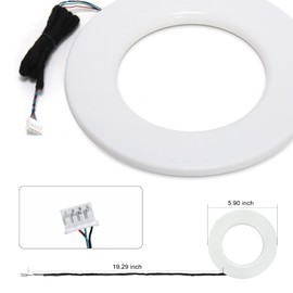 MAODANER Dreamcolor Door Horn Light*1(5.9inch+ line 19inch*1), which fit for dreamcolor Main Controller Connects and sub-Controller kit (not Including), Not Applicable dreamcolor 5 in 1(Single Controller)