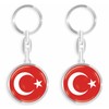 daged Turkey Key Fob Metal Key Ring 3D Effect +