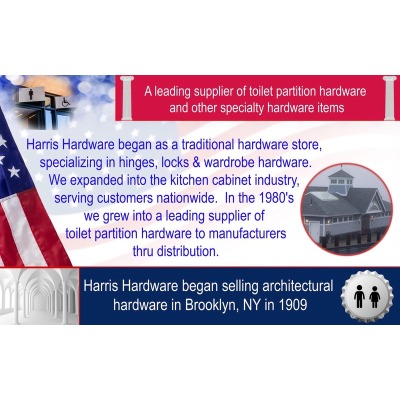 Harris Hardware TP5330-B Strike & Keeper Die Cast Zamac Bracket