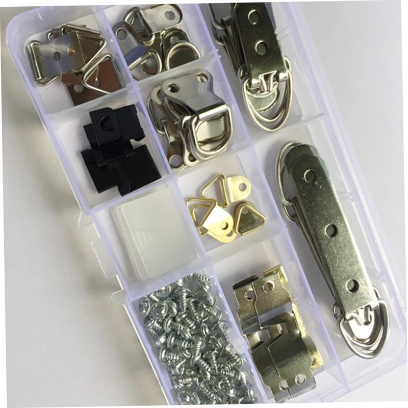 Operitacx 96Pcs Picture Frame Hanging Hooks Kit Photo Hanger with