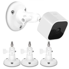 HOLACA Wall Mount for Blink Mini All-New Blink Indoor Cam - Adjustable Indoor/Outdoor Blink Home Security Camera Mounting Bracket (3 Pack)
