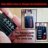 RESET -204 4-Digit Combination Lock with 50 cm Wire Rope,