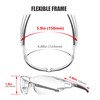 ANSI Z87.1 Anti-Fog Wrap-Around Clear Safety Glasses, Pickleball lab chemistry