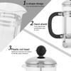 350ml Stainless Steel Glass Hollow Cafetiere French Filter Tea Coffee