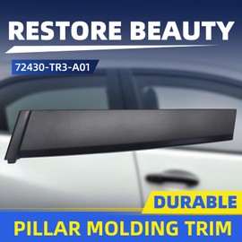 72430-TR3-A01 Door Window Sash Garnish Fit for Honda Civic Sedan 2012 2013 2014 2015 Front Right Side Door Pillar Molding Trim 72430TR3A01 72430 TR3 A01