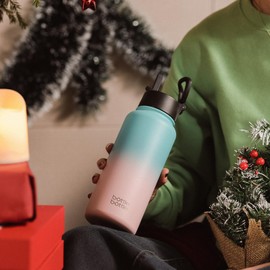 BOTTLE BOTTLE 1 L Water Bottle, For Children, Direct Drinking, Hot and Cold Insulated, Vacuum Insulated, Stainless Steel Water Bottle, Portable, Pink