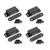 Ravinte 4 Pack Black Magnetic Door Catch, Matte Black Cabinet