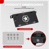 FieryRed Front License Plate Frame for Ford Bronco, Aluminum Alloy