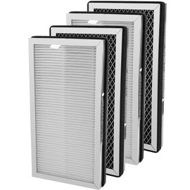 Trhretn MA-15 Replacement Filter for Medify Air Ma-15 Replacement Filters Purifier H13 HEAP and Activated Carbon Filter 3 in 1 of Pre-Filter 4-Pack