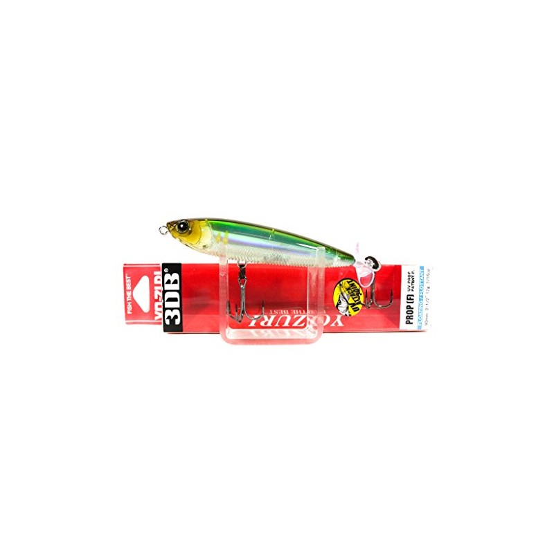 Yo-Zuri 3DB Prop Topwater Lure, Prism Ayu, 3-1/2-Inch