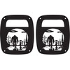 JeepTails Bigfoot and Alien Tail lamp Light Covers Compatible with
